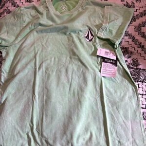 Volcom Green Short Sleeve Tee Casual Style